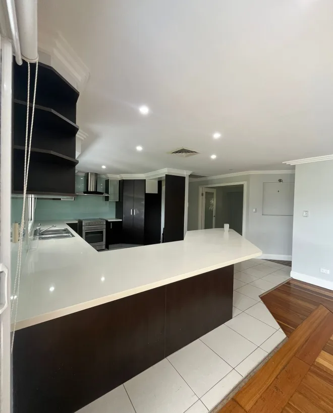 Deep cleaned kitchen